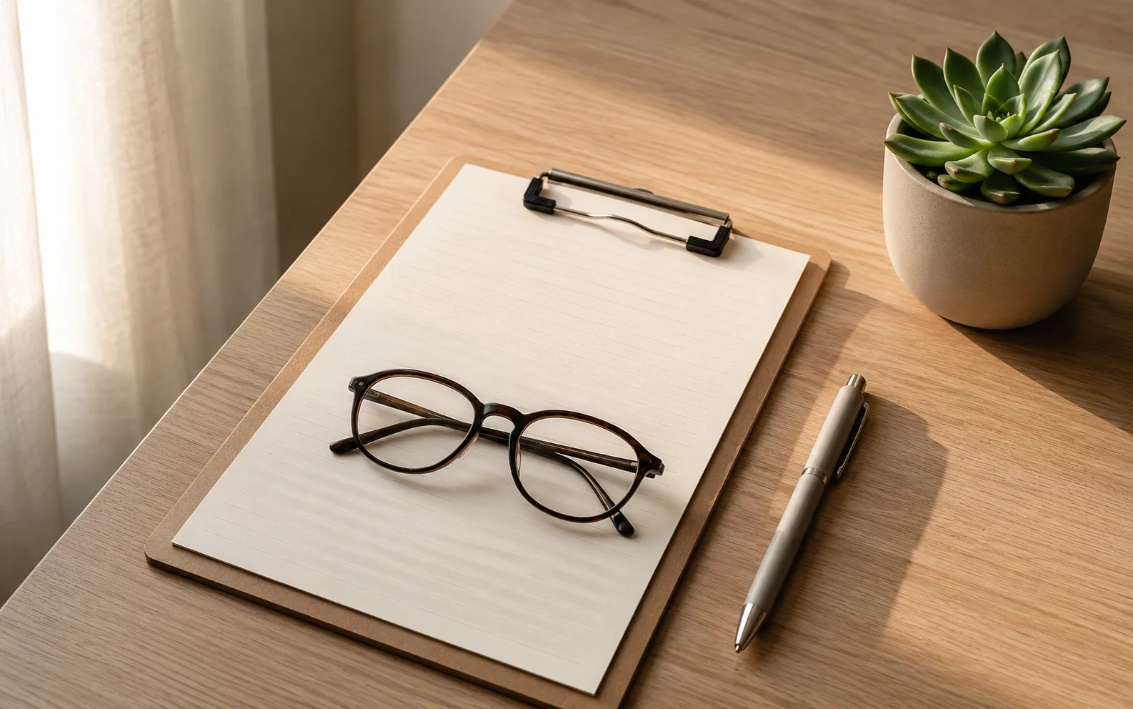 Insurance and Medicare paperwork on a desk