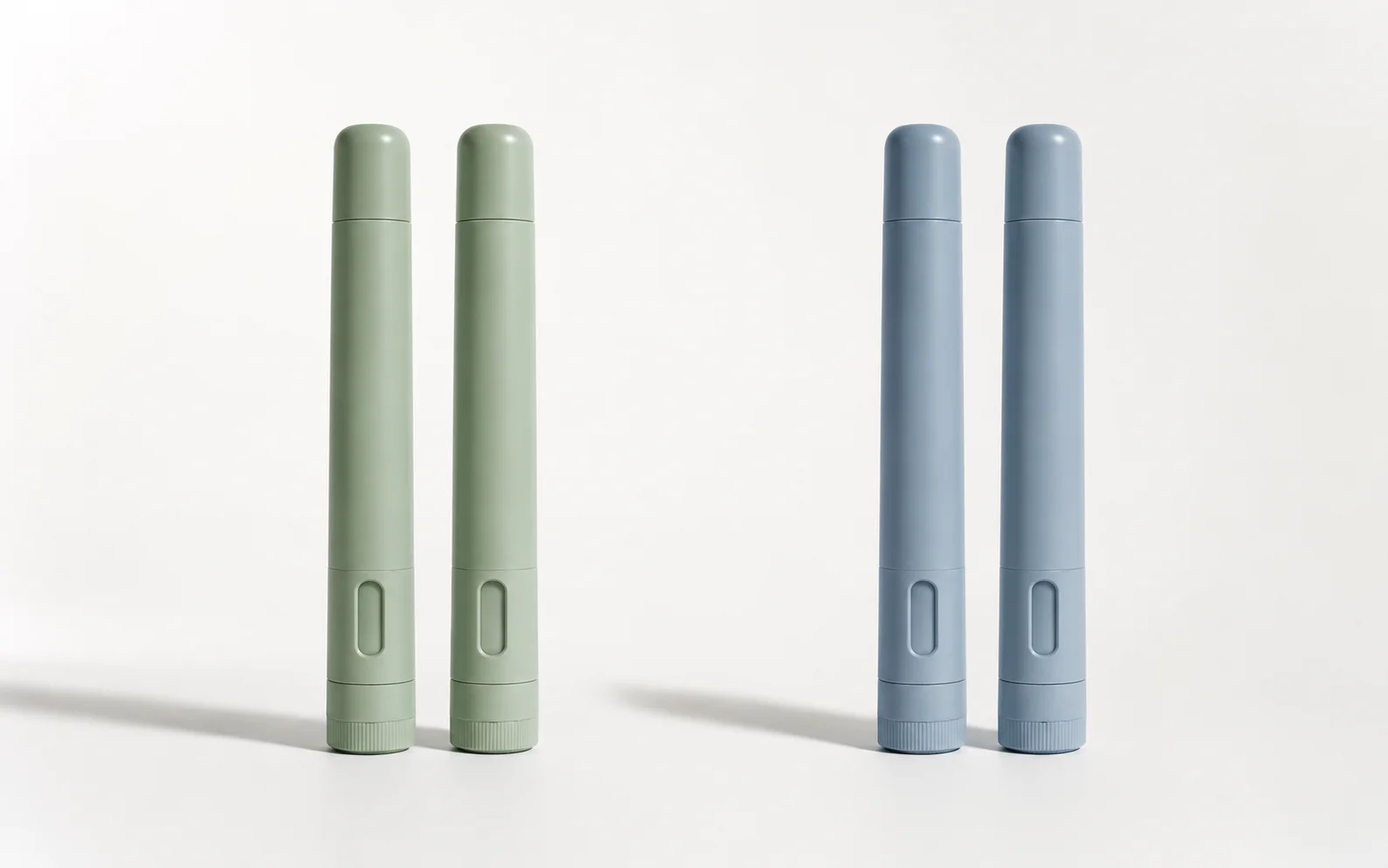 Conceptual grouping of four medication pens into two pairs